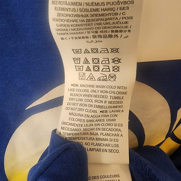 NFL Los Angeles LA Rams Football Blue Hooded Short Sleeve Shirt Mens Large - Picture 7 of 10